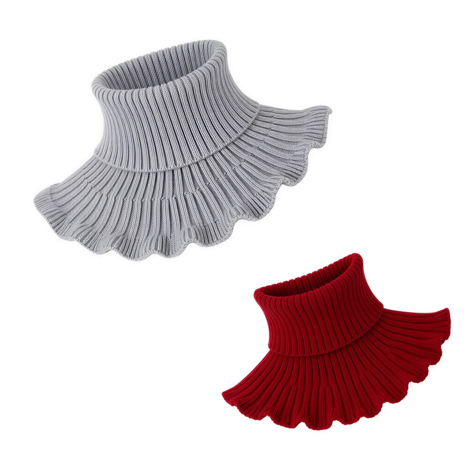 Detachable Knit Turtleneck Collar Set