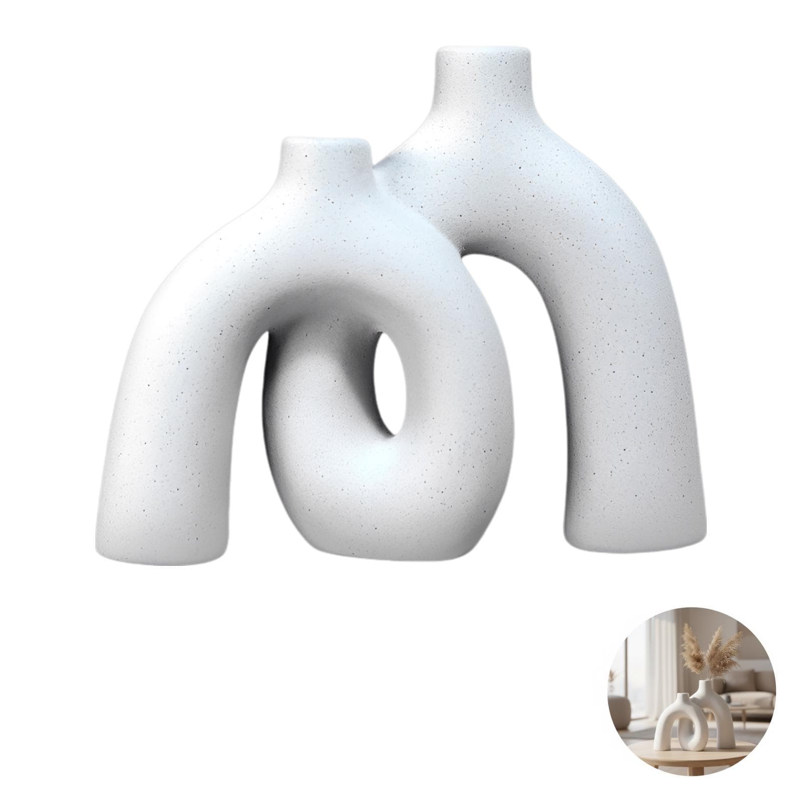 Nordic Ceramic Vase Set of 2