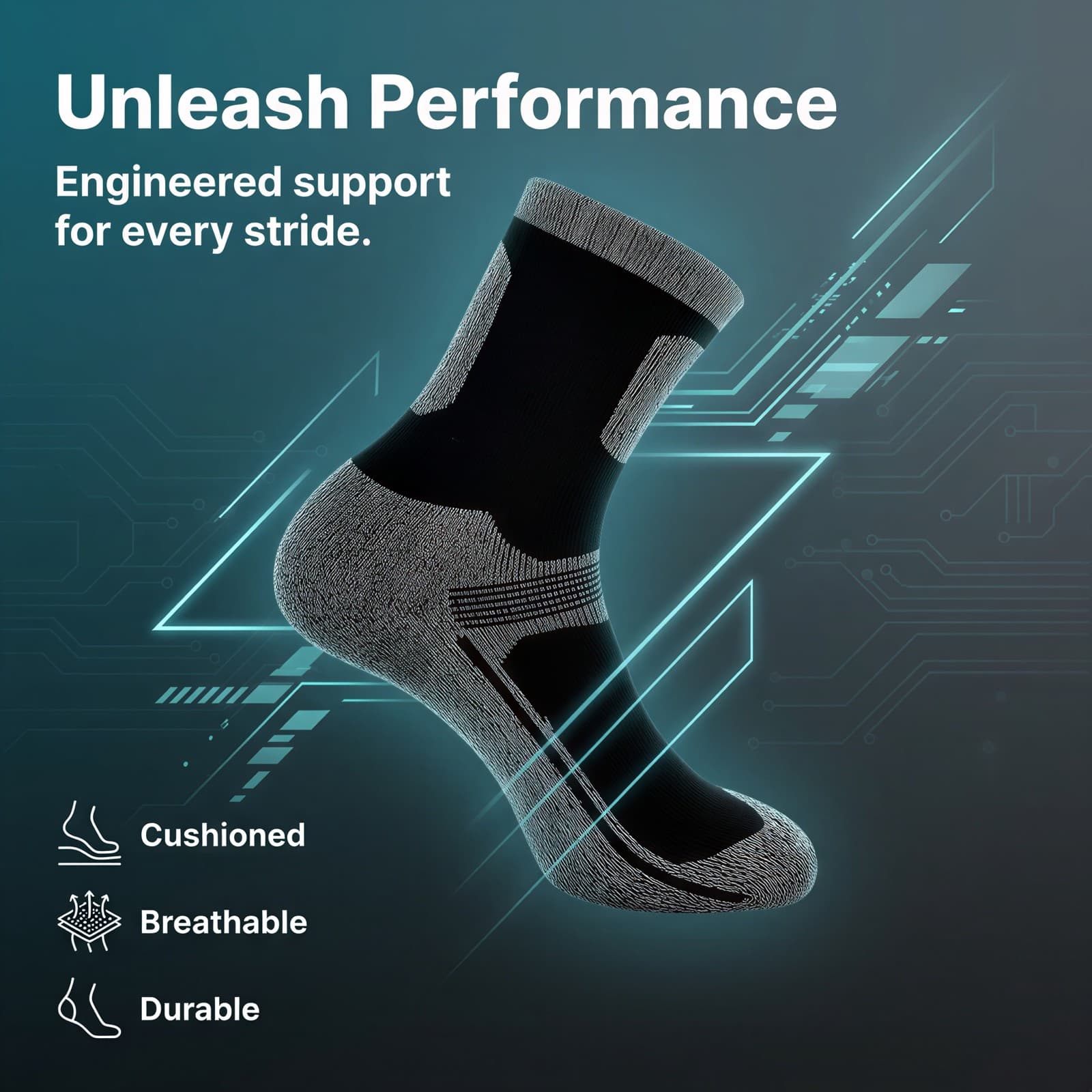 Heavy Duty Men's Hiking Socks