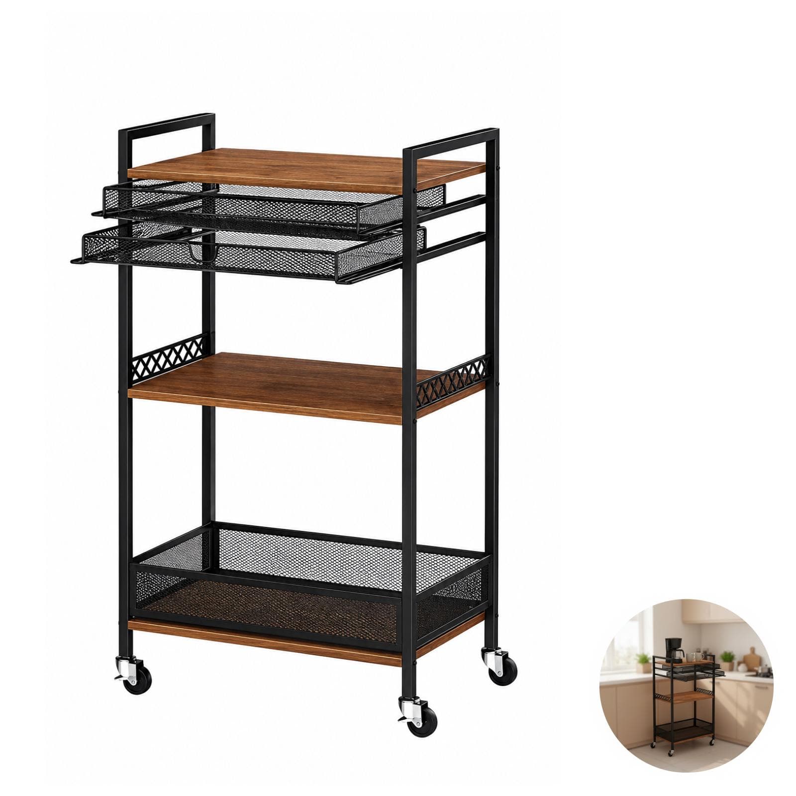 Versatile Mobile Coffee Cart & Station
