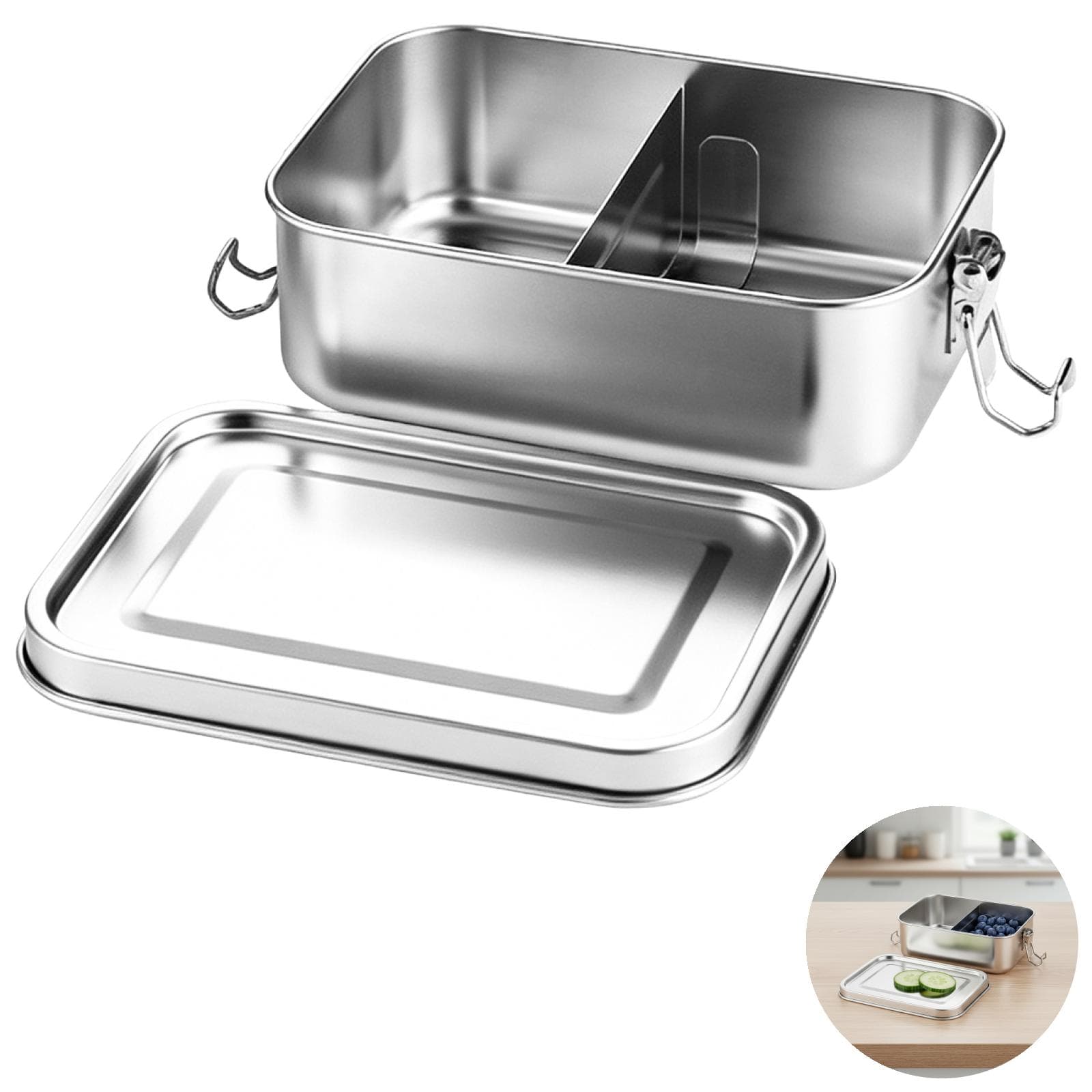 Premium 304 Stainless Steel Leak-Proof Lunch Box Set