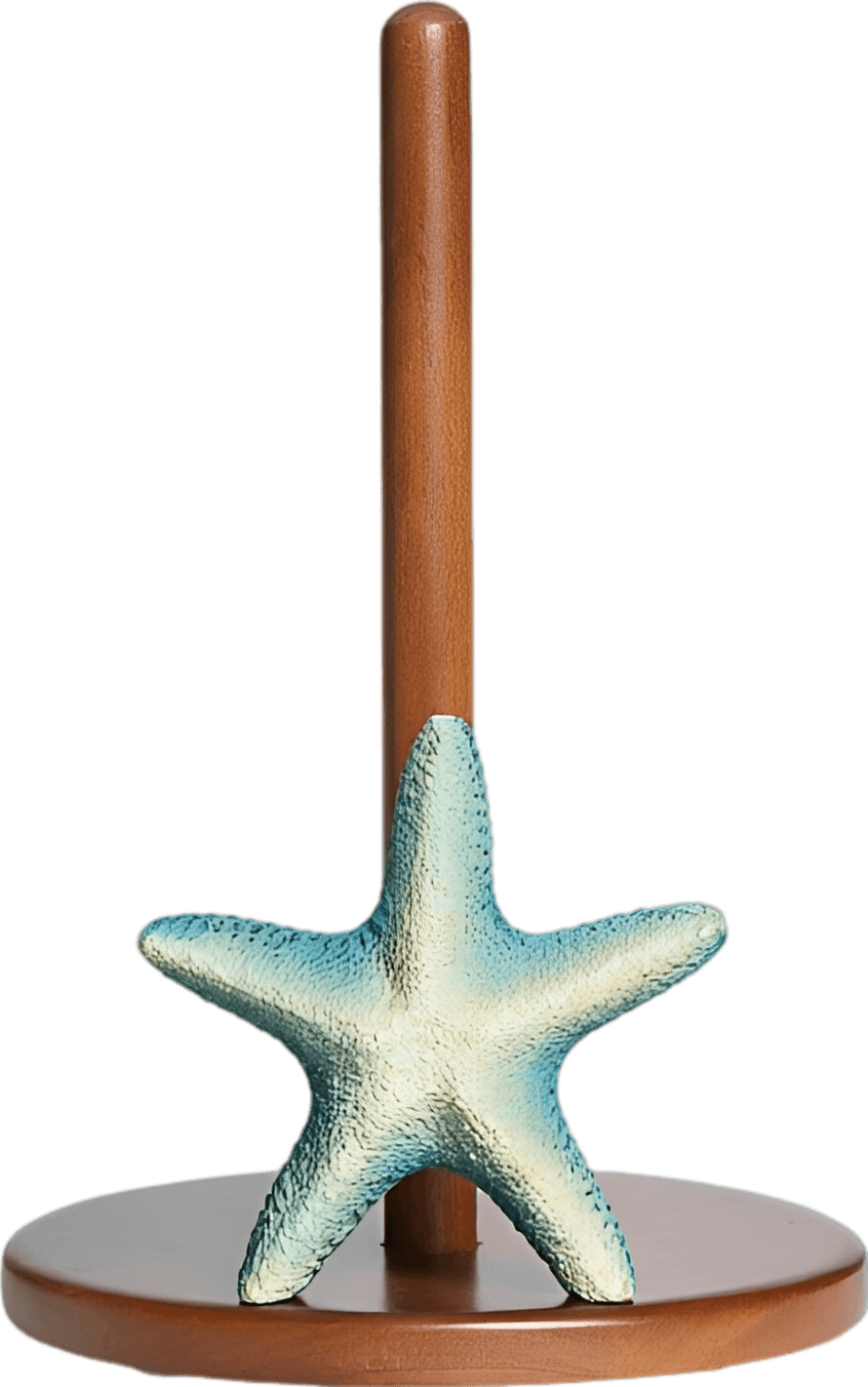Coastal Starfish Wooden Paper Towel Holder