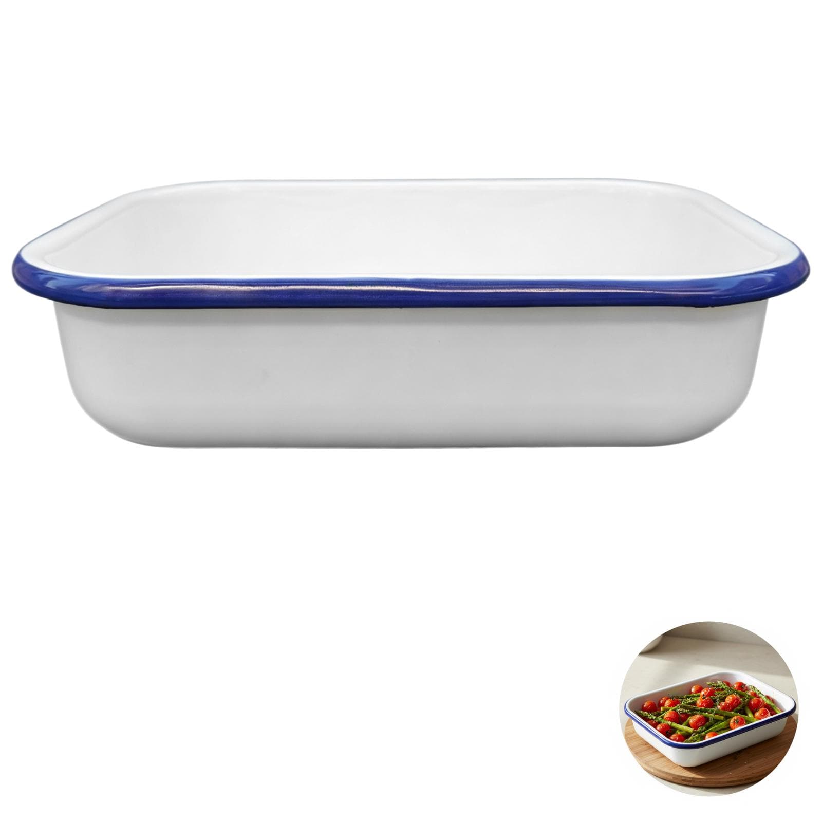 Classic Enamel Rectangular Baking Pan