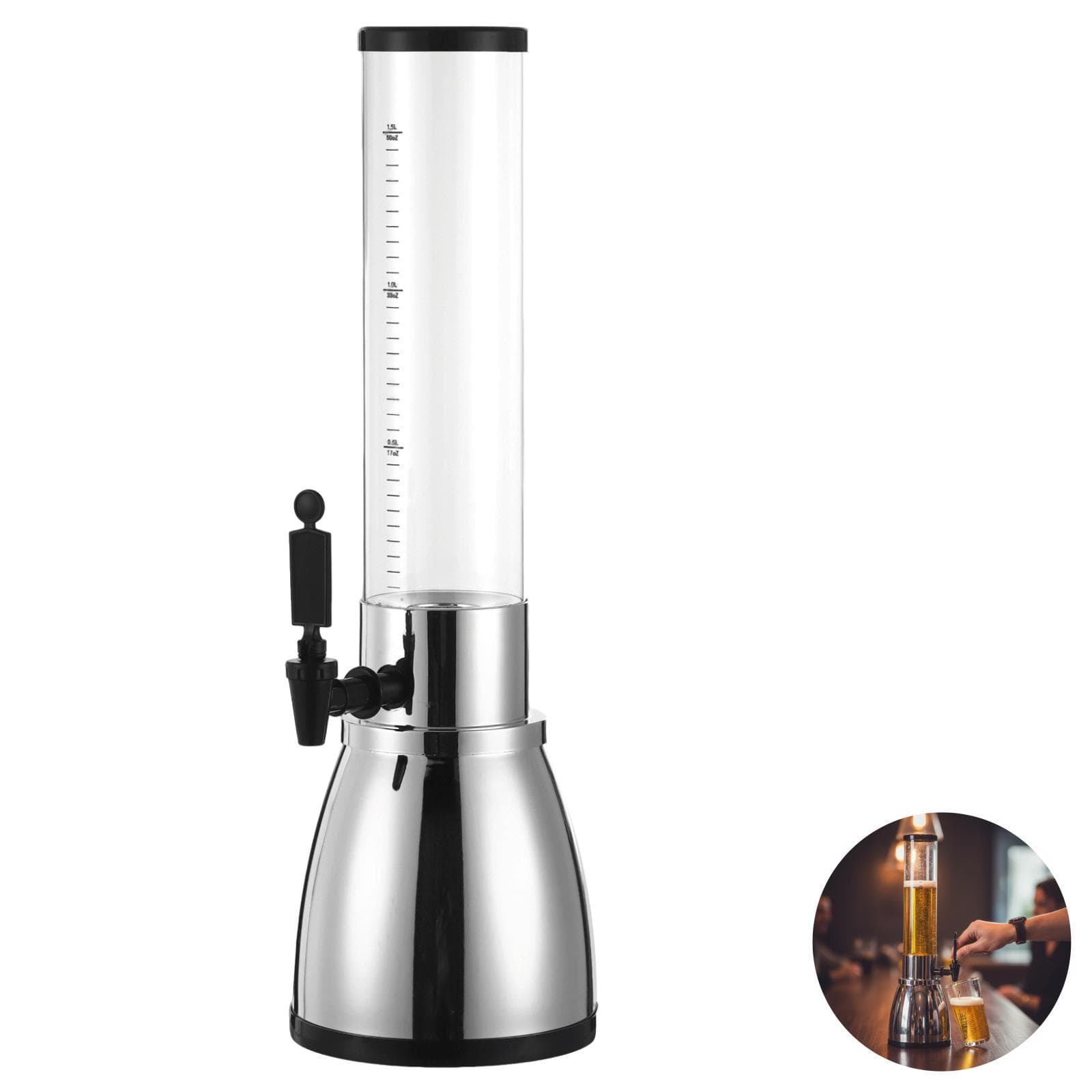 50 oz Tabletop Beer Tower & Drink Dispenser