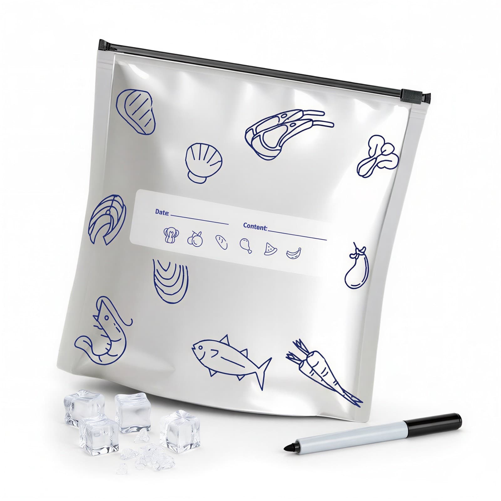 Reusable Aluminum Foil Food Storage Bags