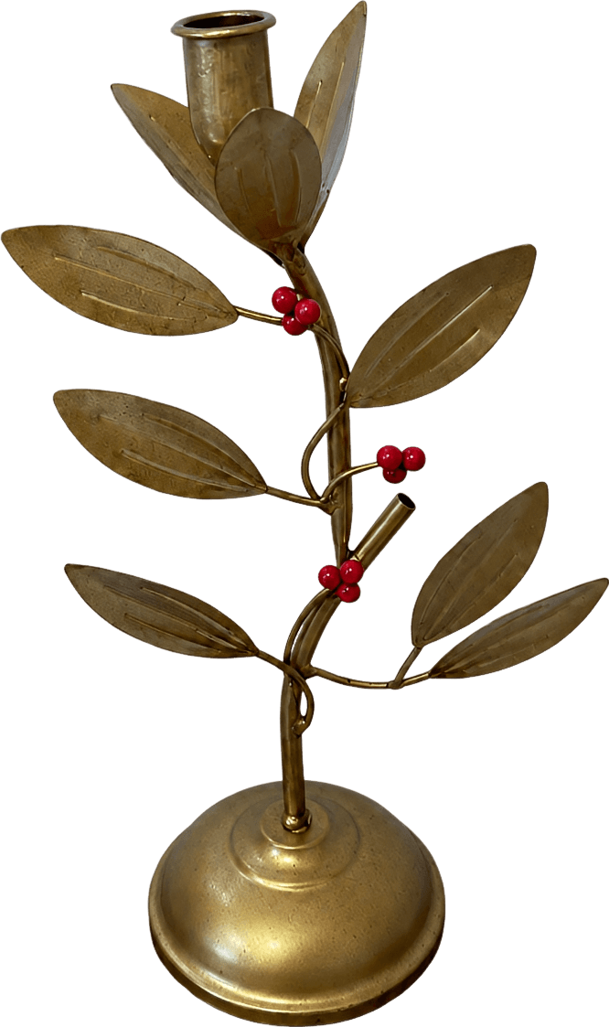 Golden Tree Branch Candle Holder