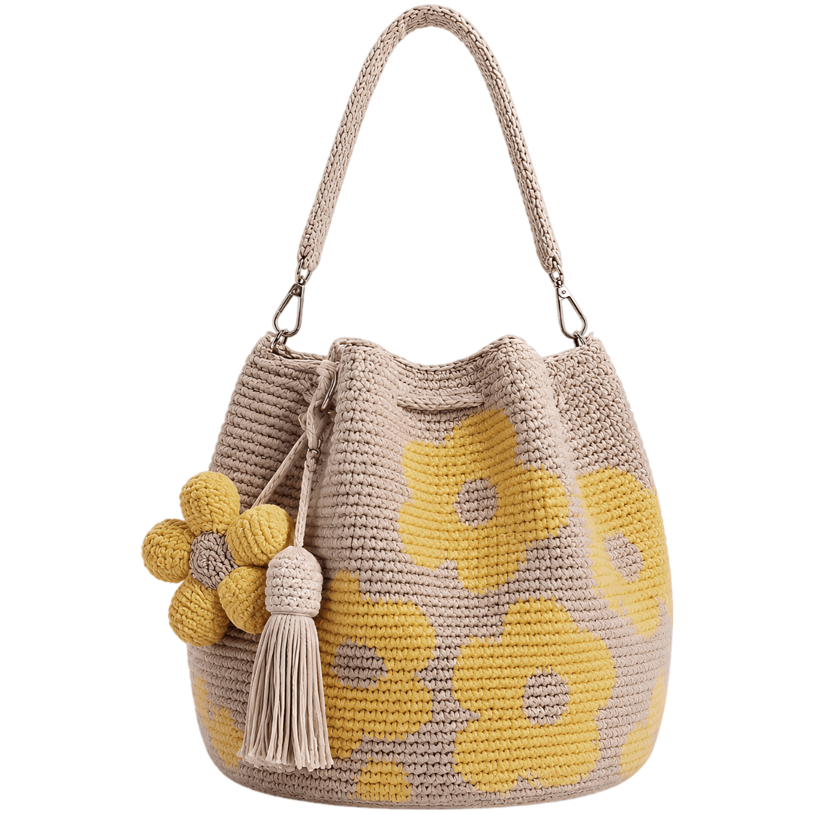 Artisanal Crochet Flower Tote