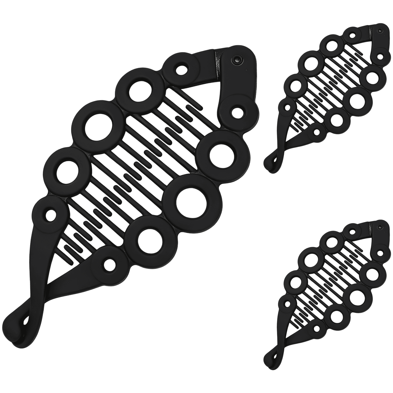 3 Pcs Matte Banana Clips