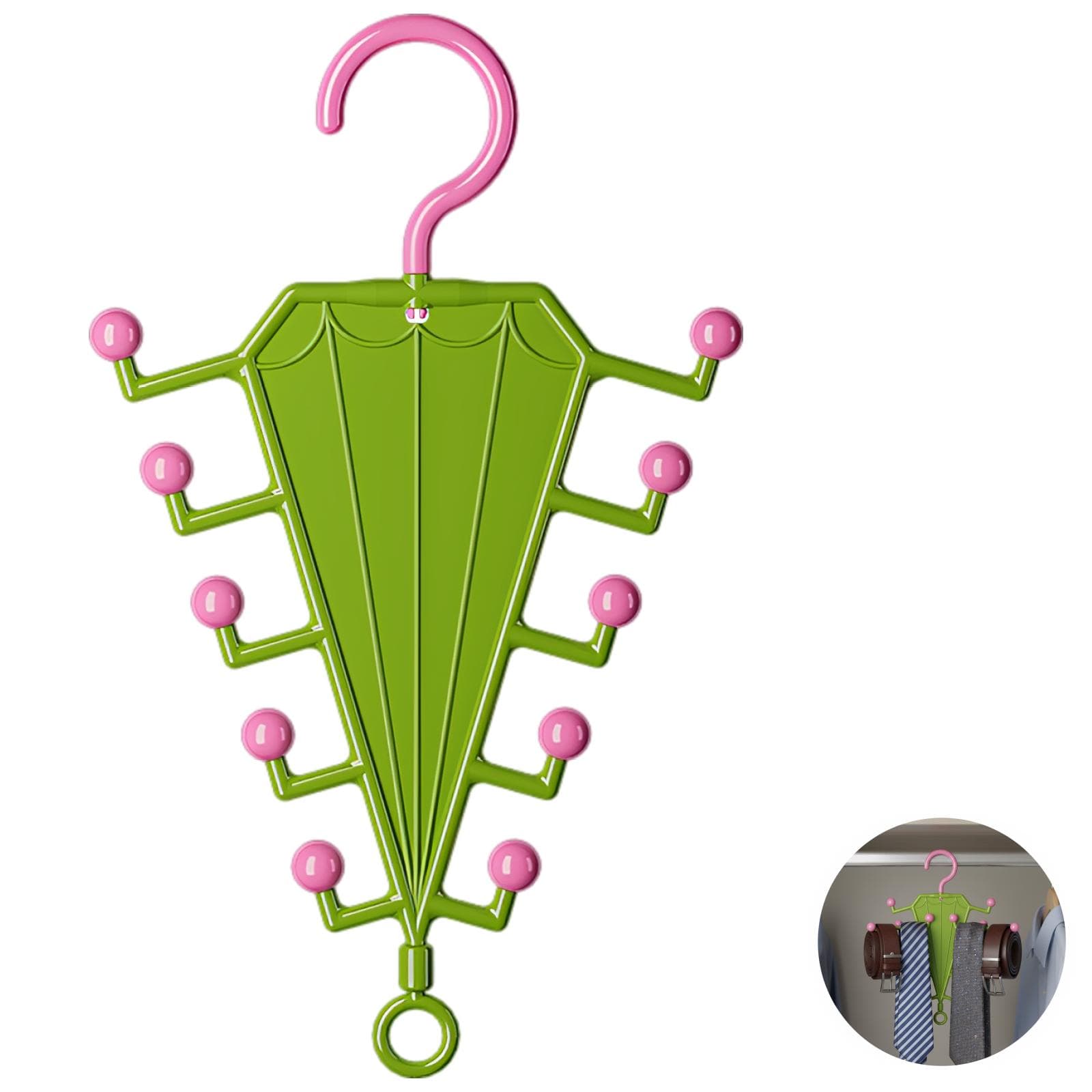 V-Shaped Double-Sided Closet Organizer