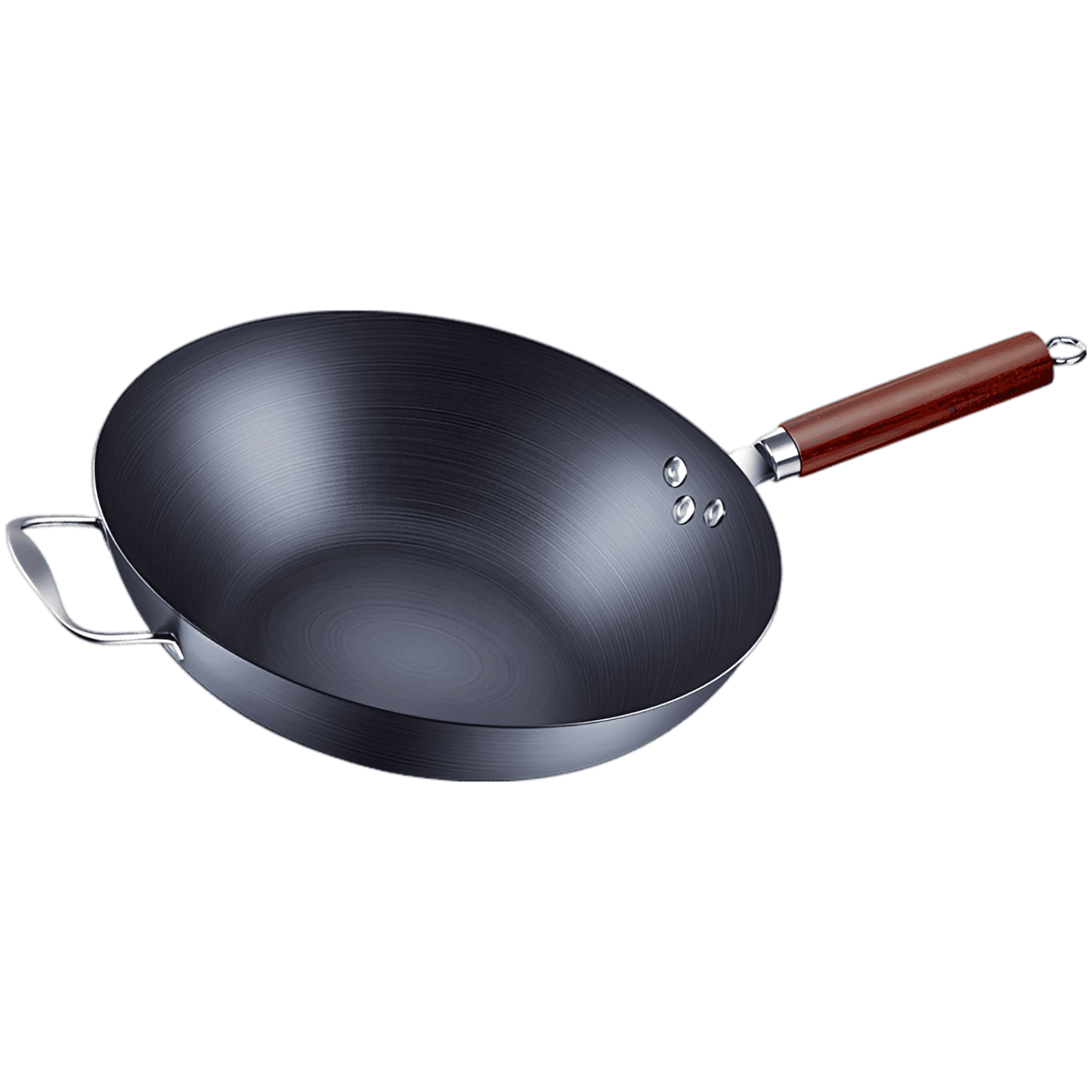 13.4" Traditional Iron Wok Pan