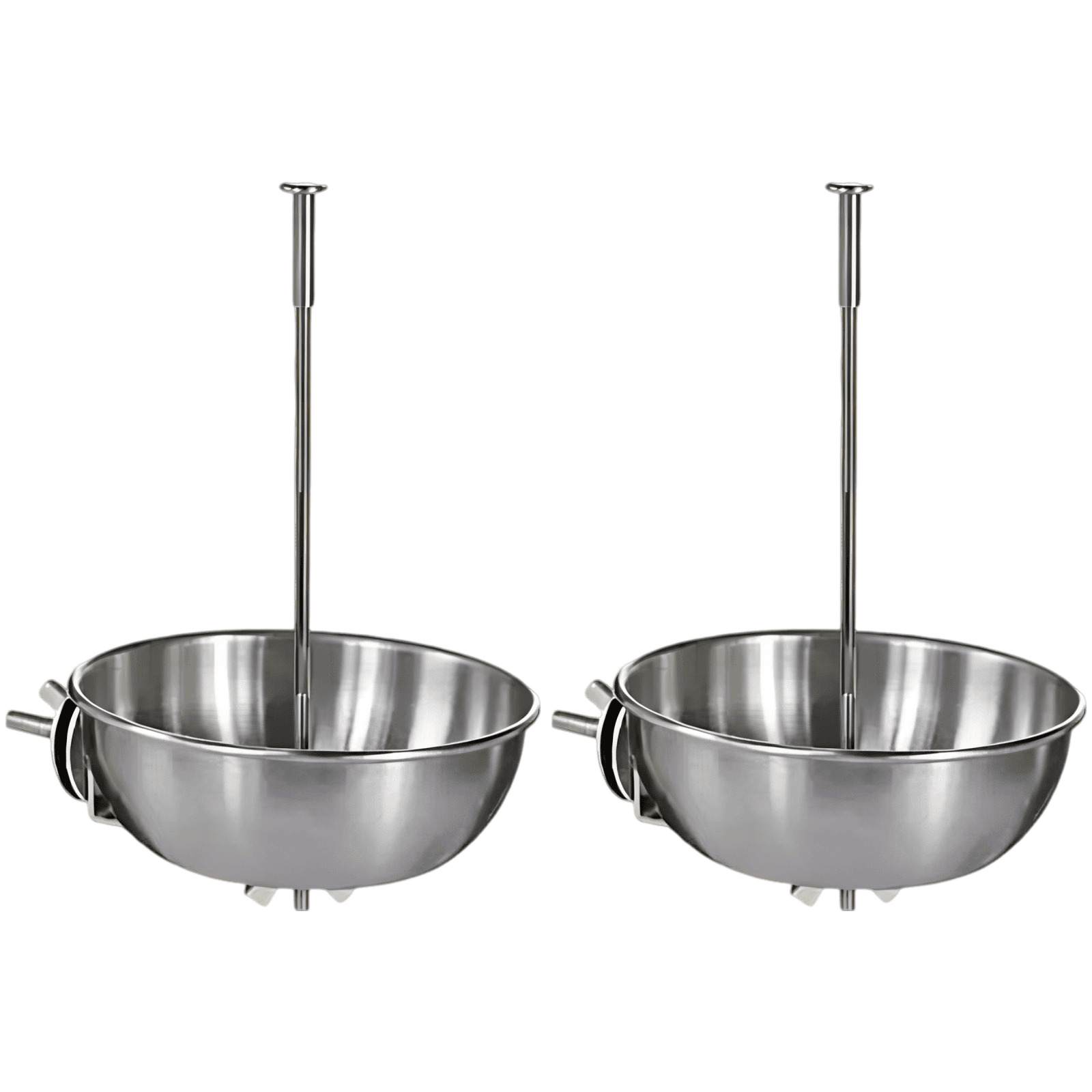Premium Stainless Steel Bird Cage Feeder Set