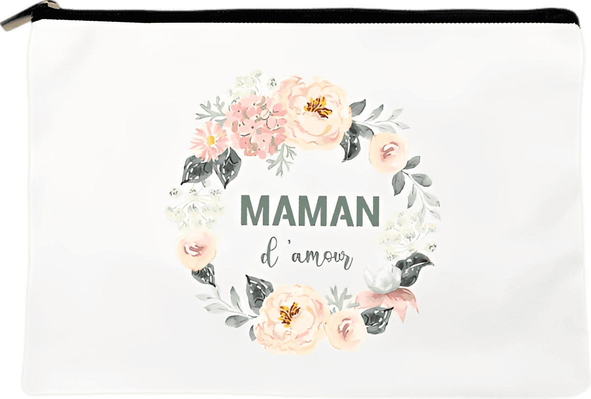 MAMAN d'amour Floral Makeup Bag